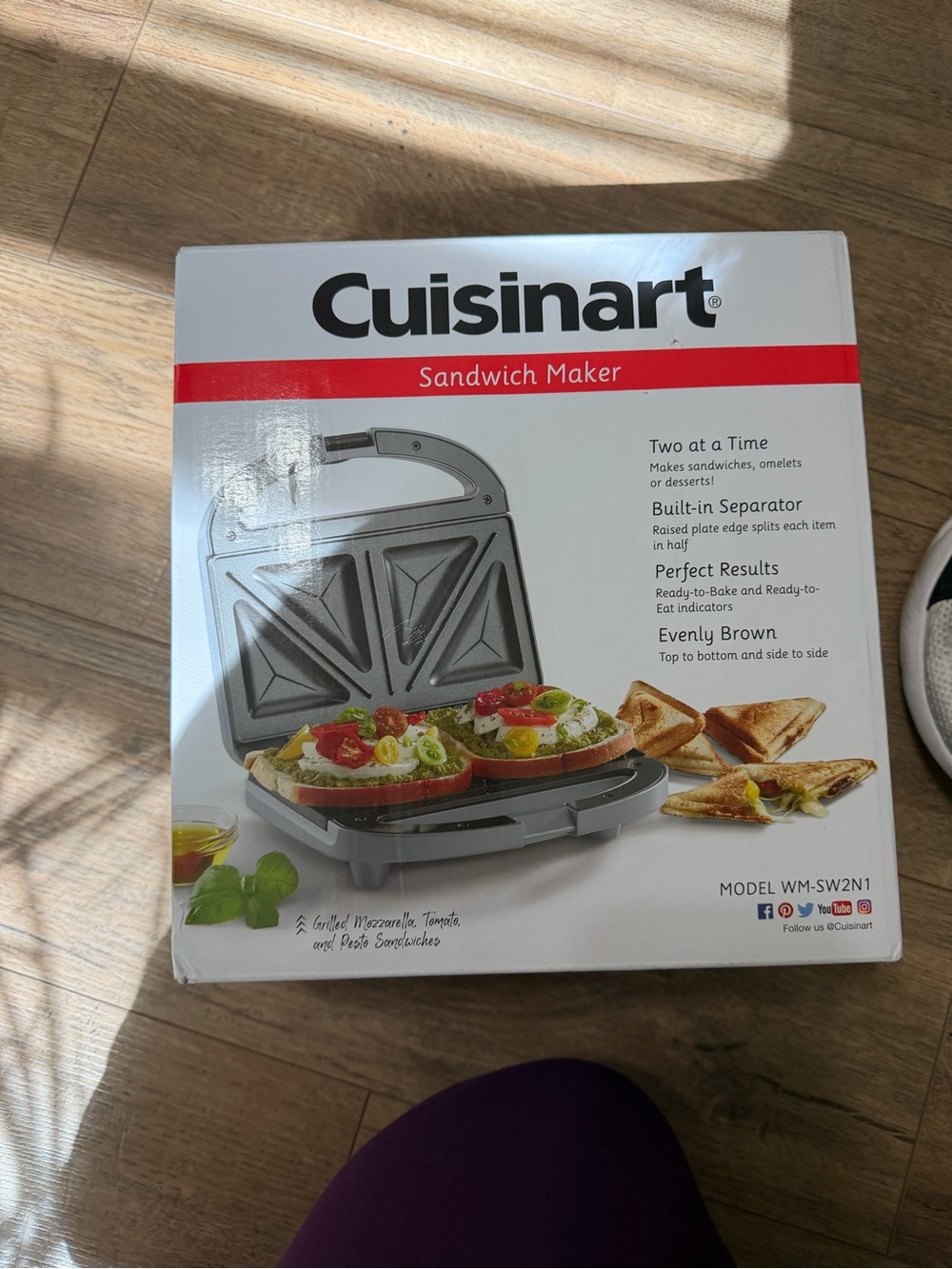 Cuisinart sandwich maker never used!